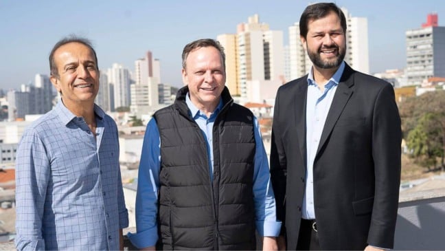 Miguel Haddad, José Antonio Parimoschi e Luiz Fernando Machado