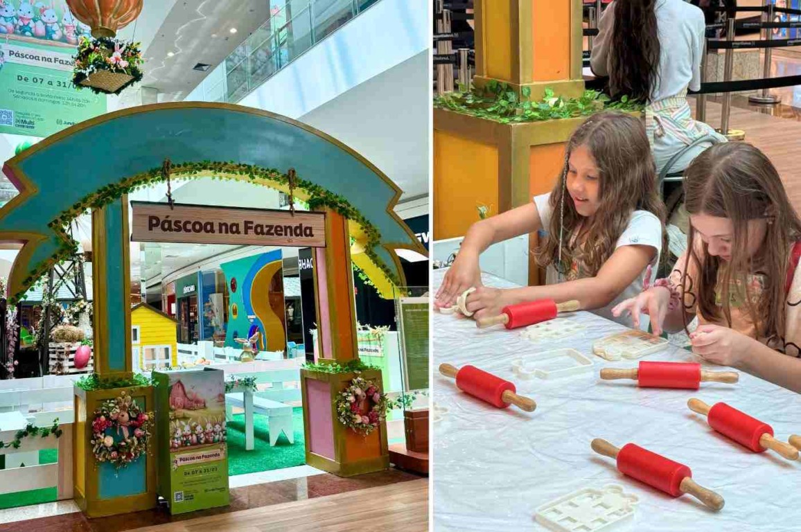 Páscoa na Fazenda é atração gratuita para as crianças no JundiaíShopping