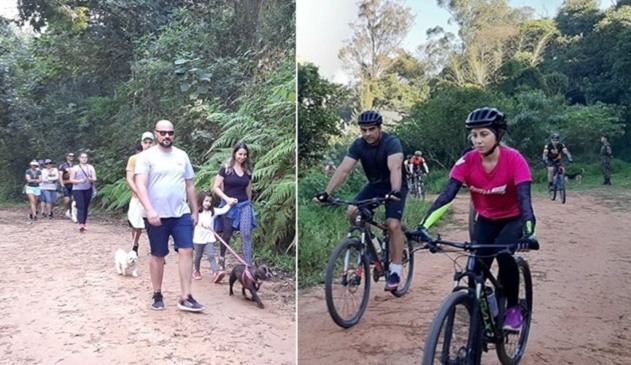 Pedal Animal em Jundiaí arrecada 400kg de ração para cães e gatos