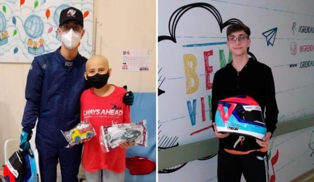 Piloto de Kart com criança no Grendacc