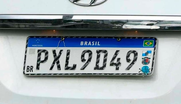 placa do mercosul