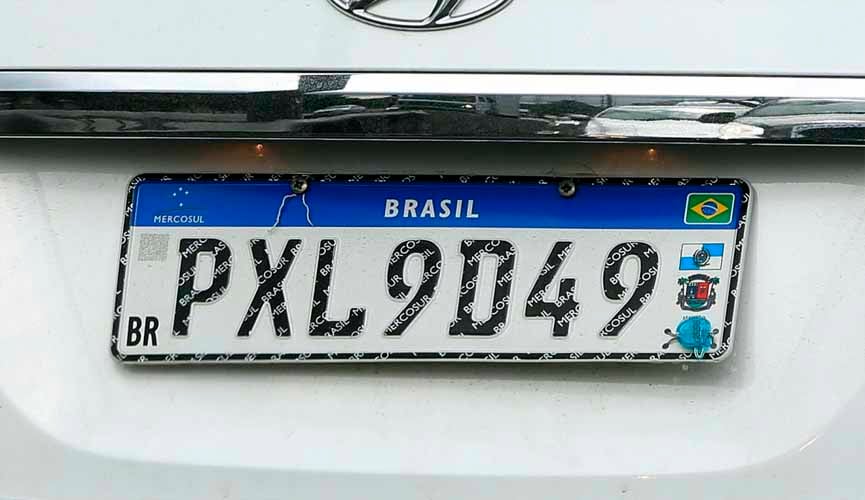 placa do mercosul