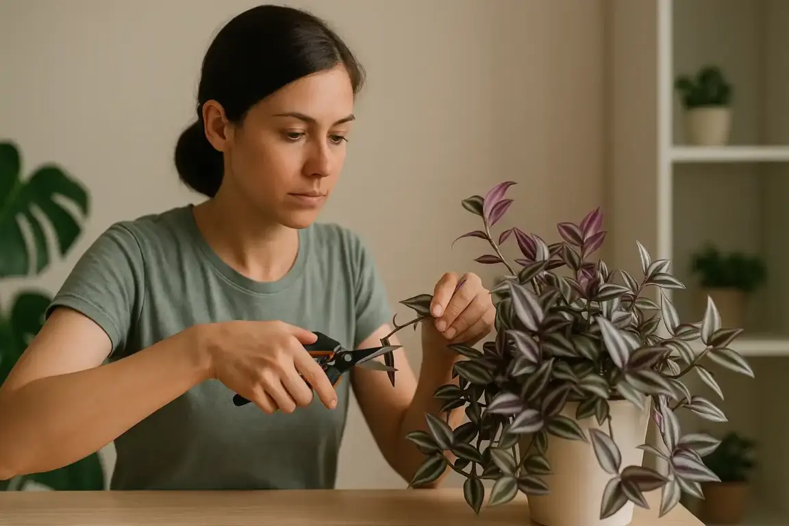 Poda a cada 15 dias transforma a tradescância em uma planta nova