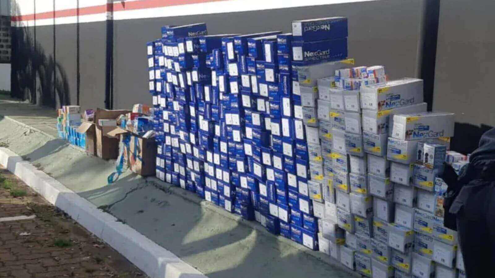 Polícia encontra carga de R$ 245 mil em medicamentos veterinários em chácara de Itupeva