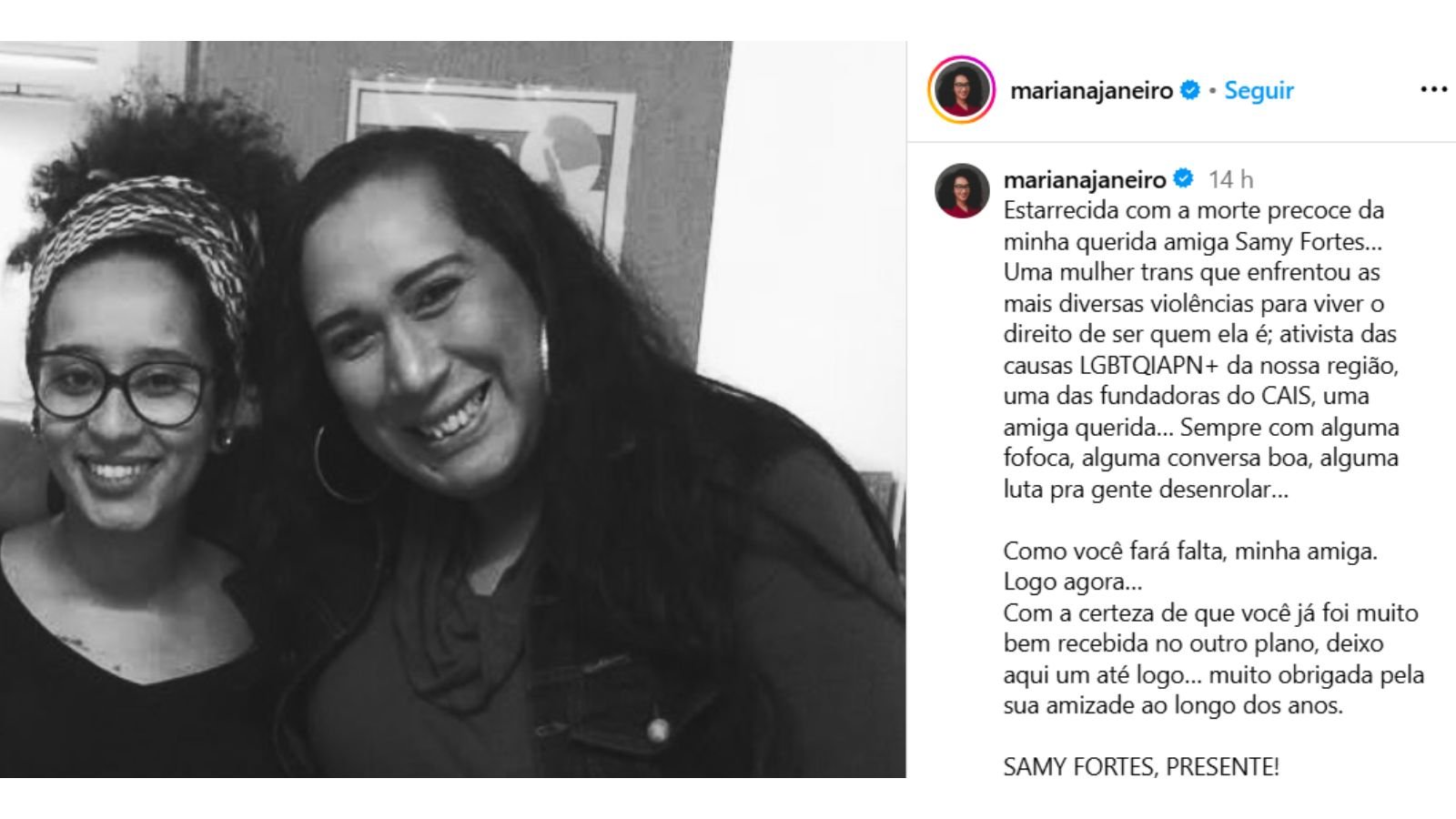 Postagem Instagram para Sammy