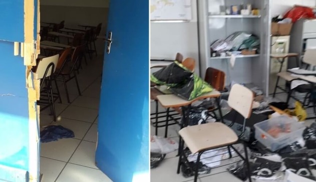 Prédio do cursinho 'Chico Poço' é vandalizado e tem materiais furtados