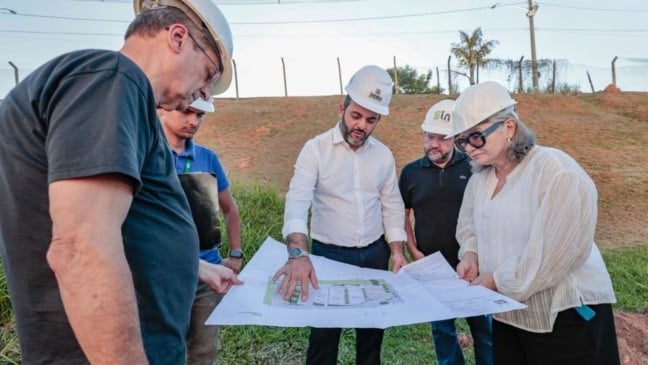 Prefeito Gustavo Martinelli visita obras da UBS Tamoio em Jundiaí