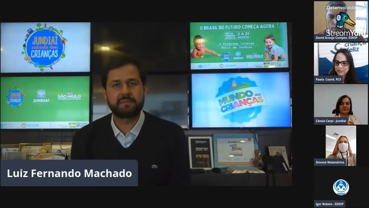 Prefeito de Jundiaí em reunião online