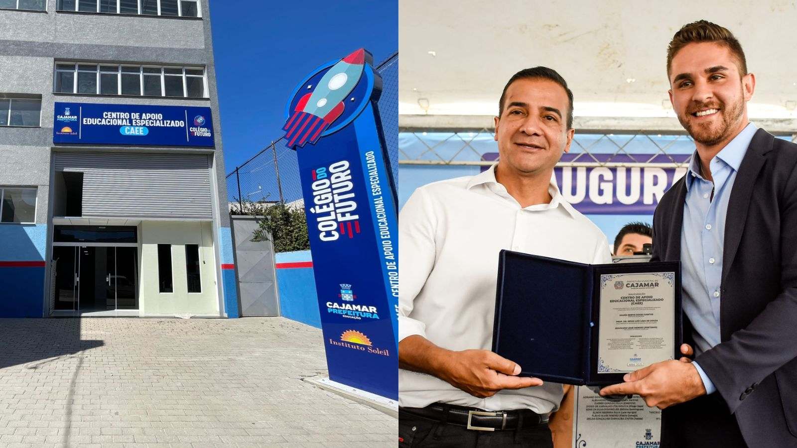 Novo CAEE e prefeito de Cajamar