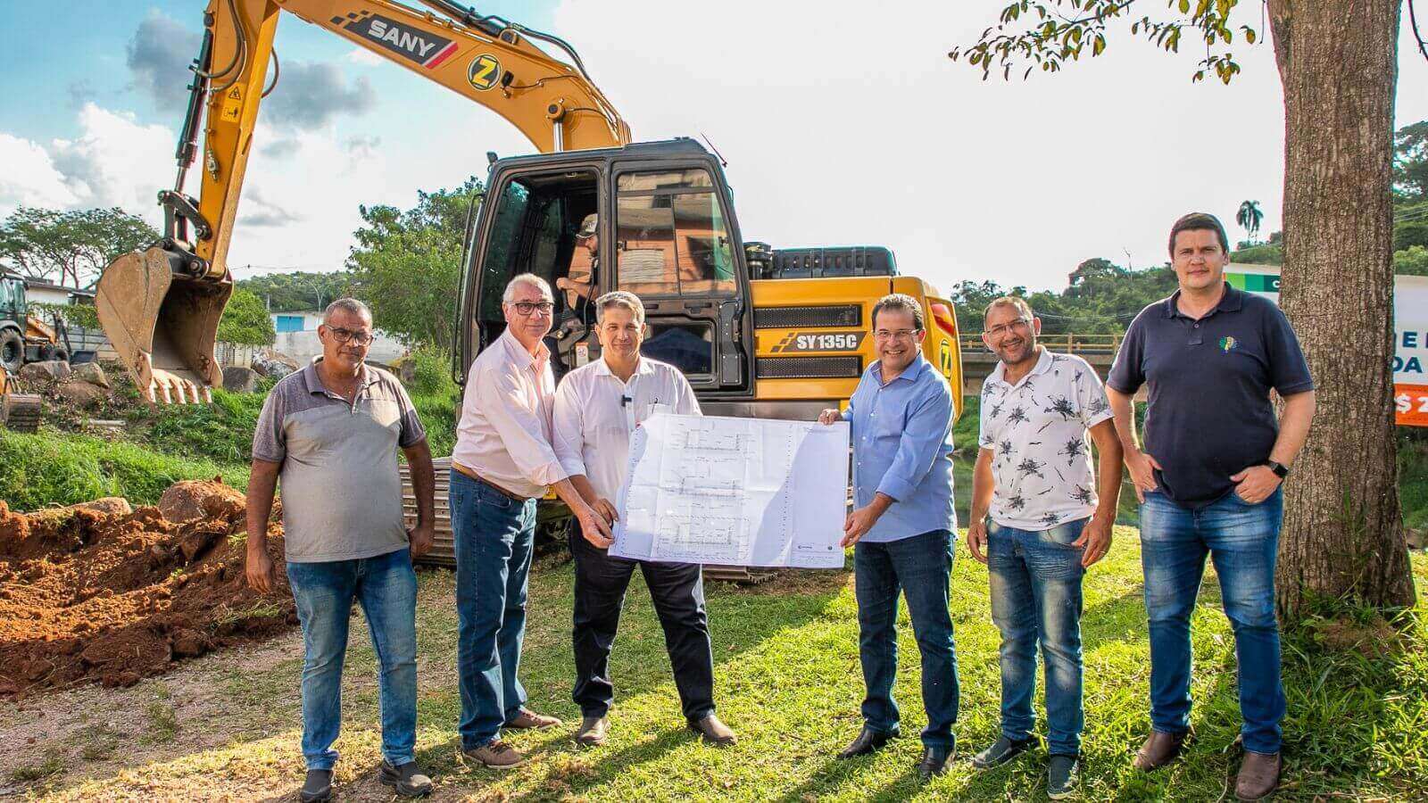 Obra para evitar enchentes em Itupeva