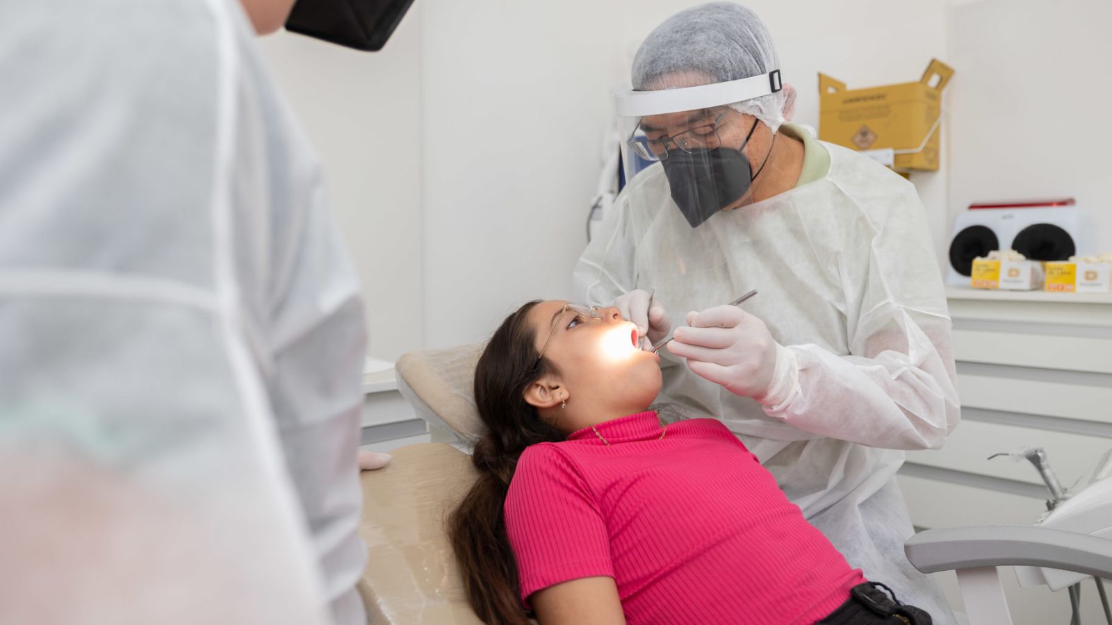 Criança no dentista