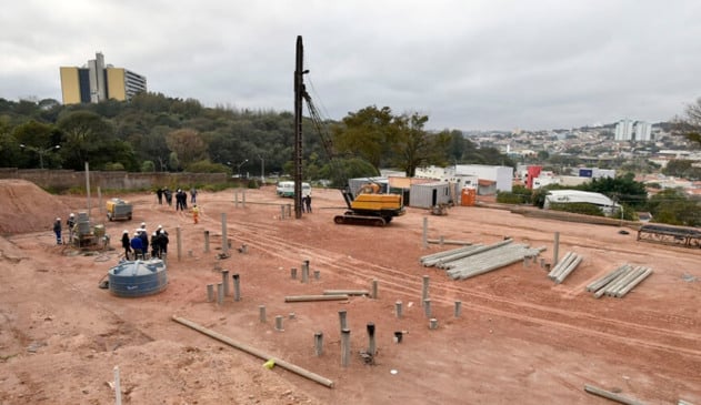 Prefeitura de Jundiaí inicia mais uma etapa na obra da Emeb Candelário