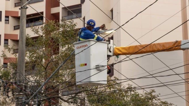 Instalação de luminárias