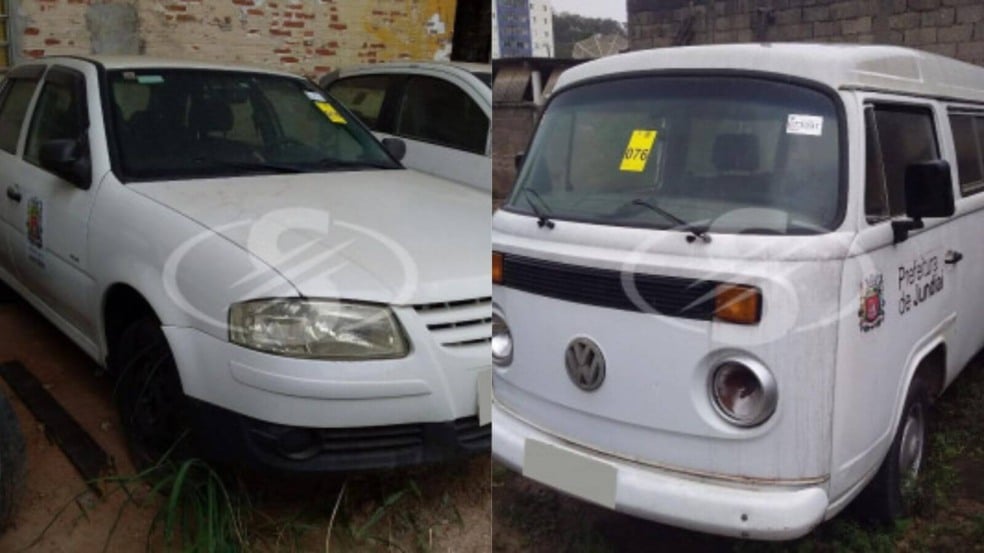 Carro e perua leiloadas da Prefeitura de Jundiaí