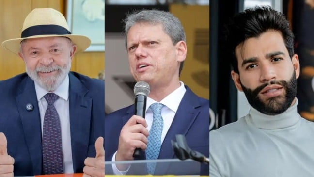 Lula, Tarcísio e Gusttavo Lima