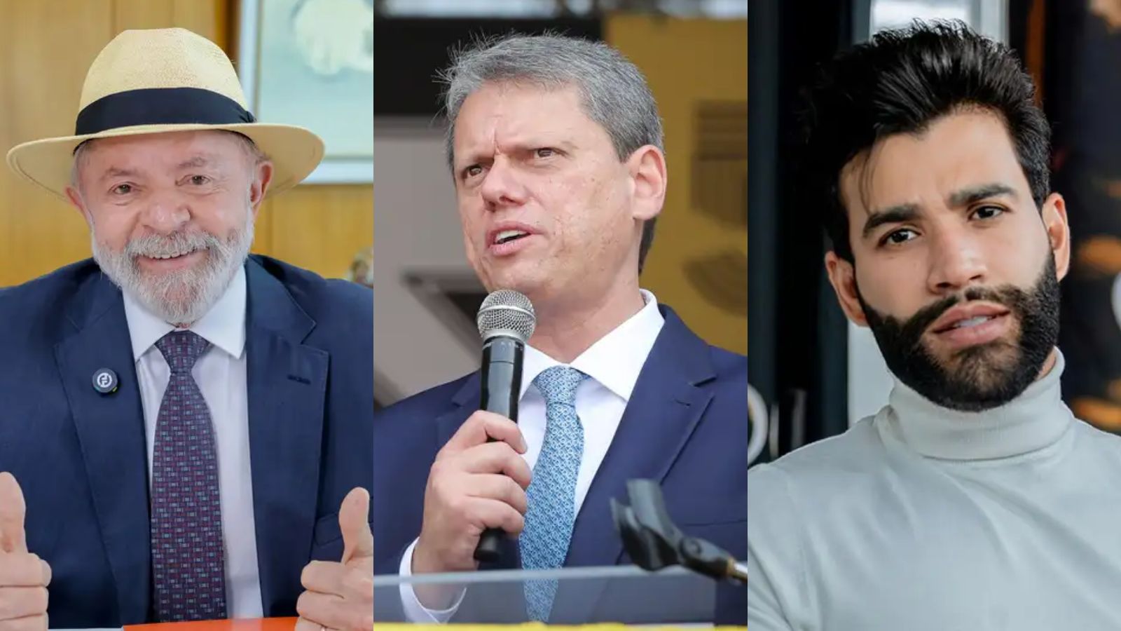 Lula, Tarcísio e Gusttavo Lima