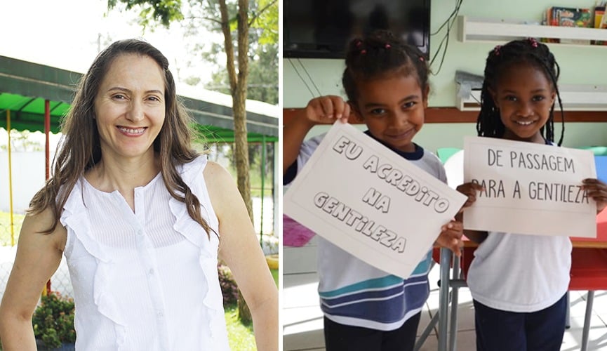 professora de jundiaí ensina gentileza a alunos