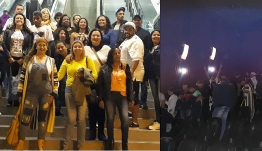 Professora leva mais de 100 alunos da EJA ao cinema pela primeira vez