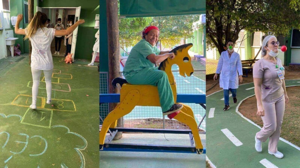Profissionais do HU de Jundiaí entram no clima da Semana Mundial do Brincar