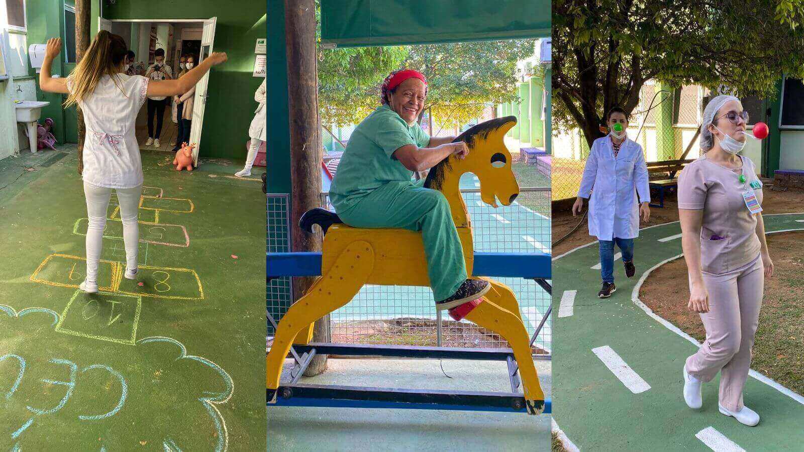 Profissionais do HU de Jundiaí entram no clima da Semana Mundial do Brincar