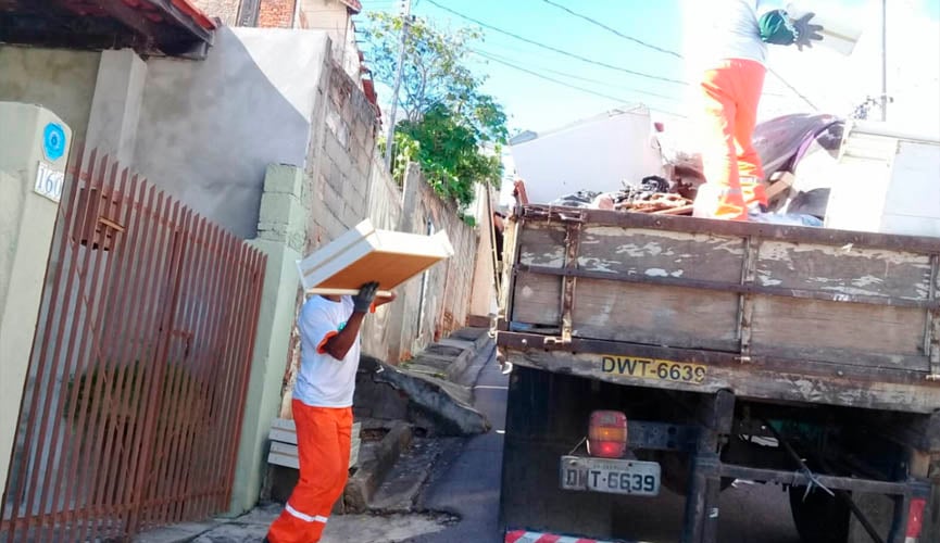 Programa Cidade Limpa recolhe 44 toneladas de entulho em Jundiaí