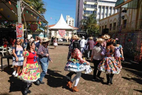 Programação sempre começa com a apresentação da tradicional quadrilha. Foto: Prefeitura de Jundiaí