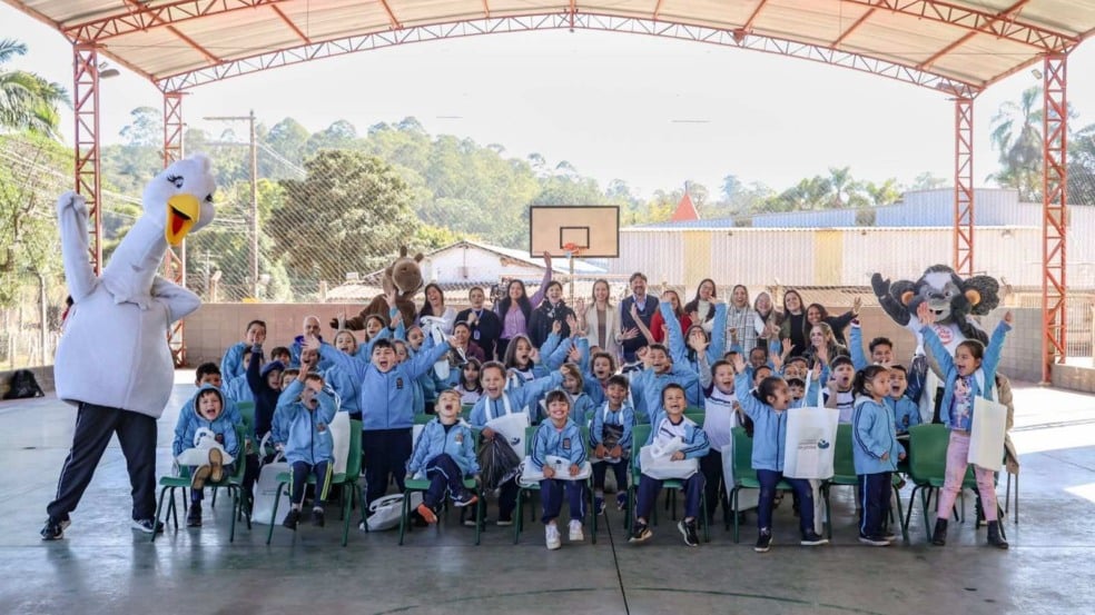 Alunos escola municipal