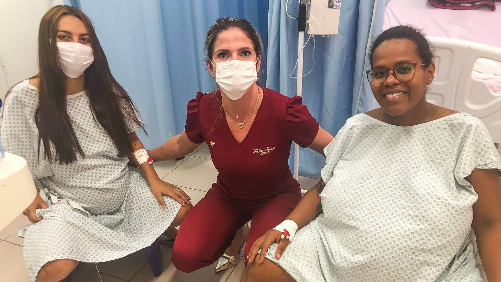 Doula com gestantes em Hospital de Itupeva