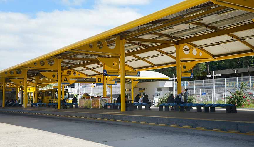 projeto conscientiza alunos a cuidar dos terminais de ônibus