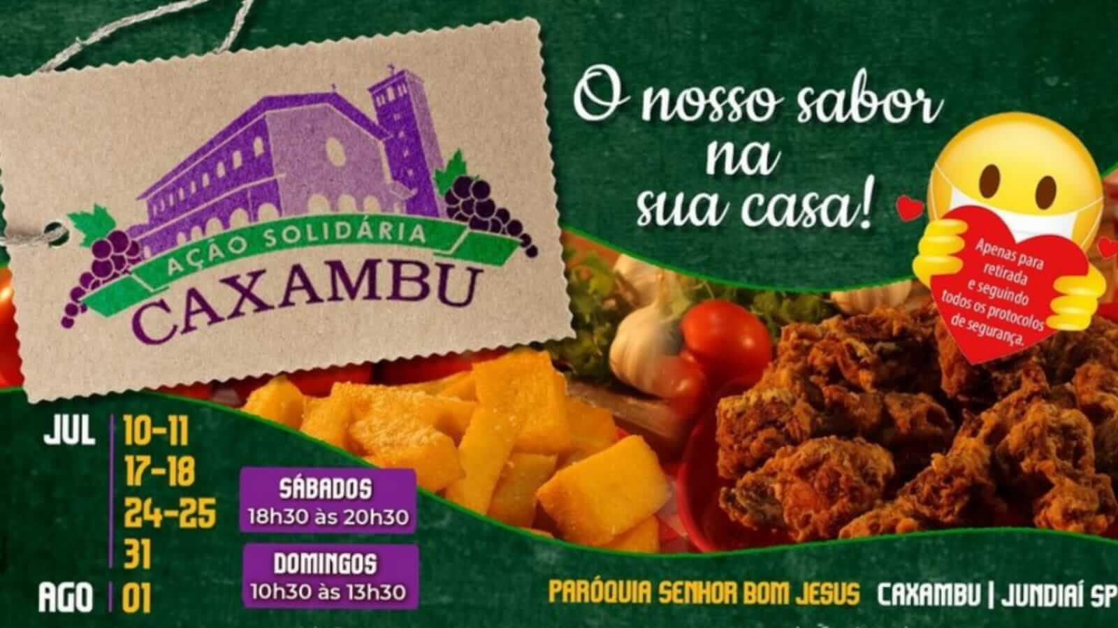 Divulgação de evento de Paróquia do Caxambu, em Jundiaí