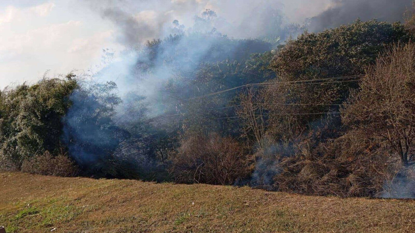 Queimadas, que também causam seca extrema