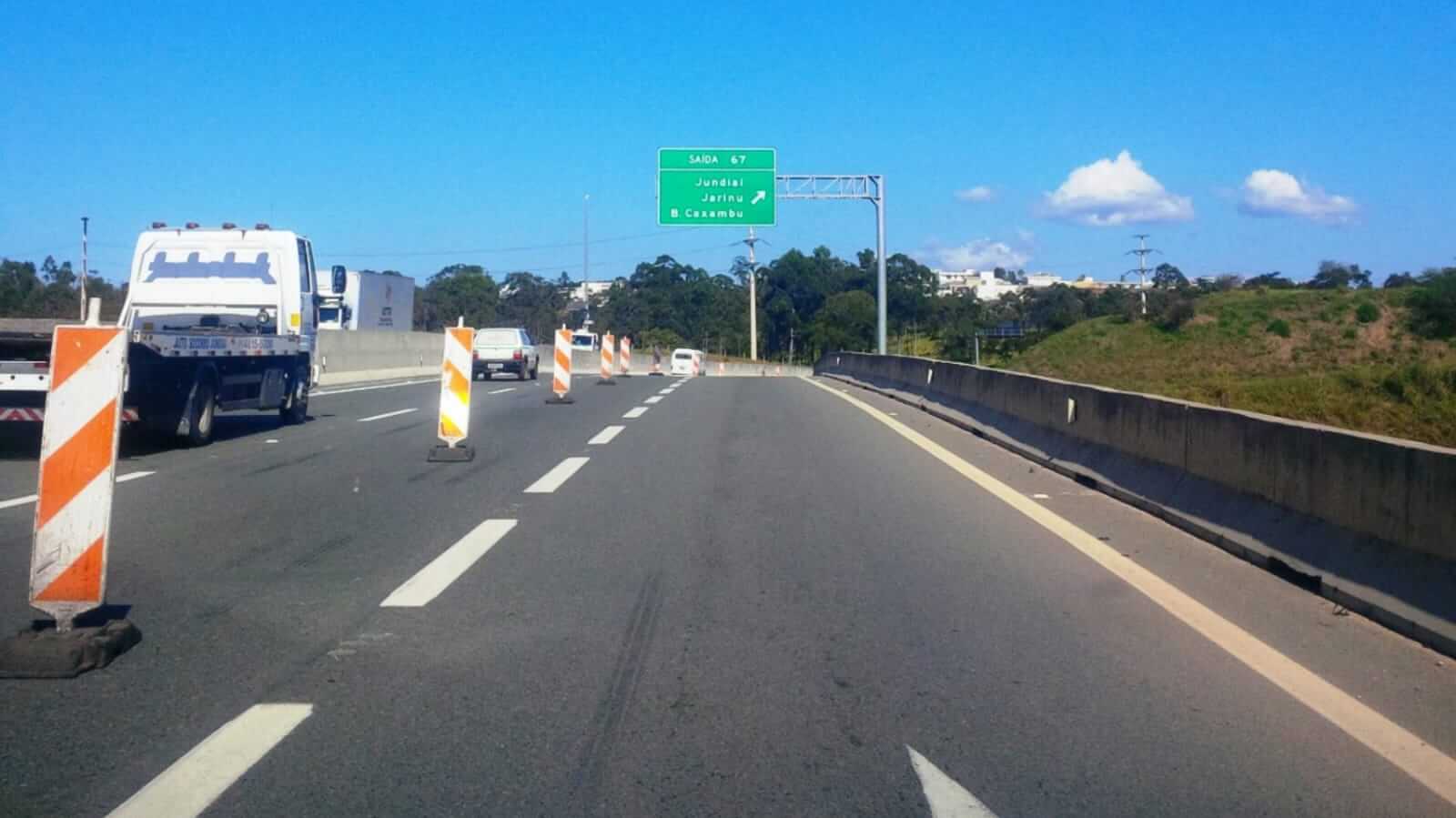 Rodovia Engenheiro Constâncio Cintra, em Jundiaí, é administrada pela concessionária Rota das Bandeiras