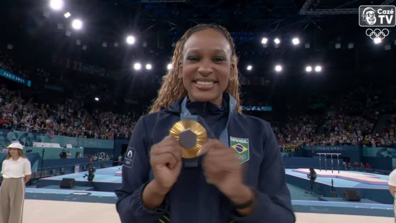 Rebeca Andrade é ouro no solo