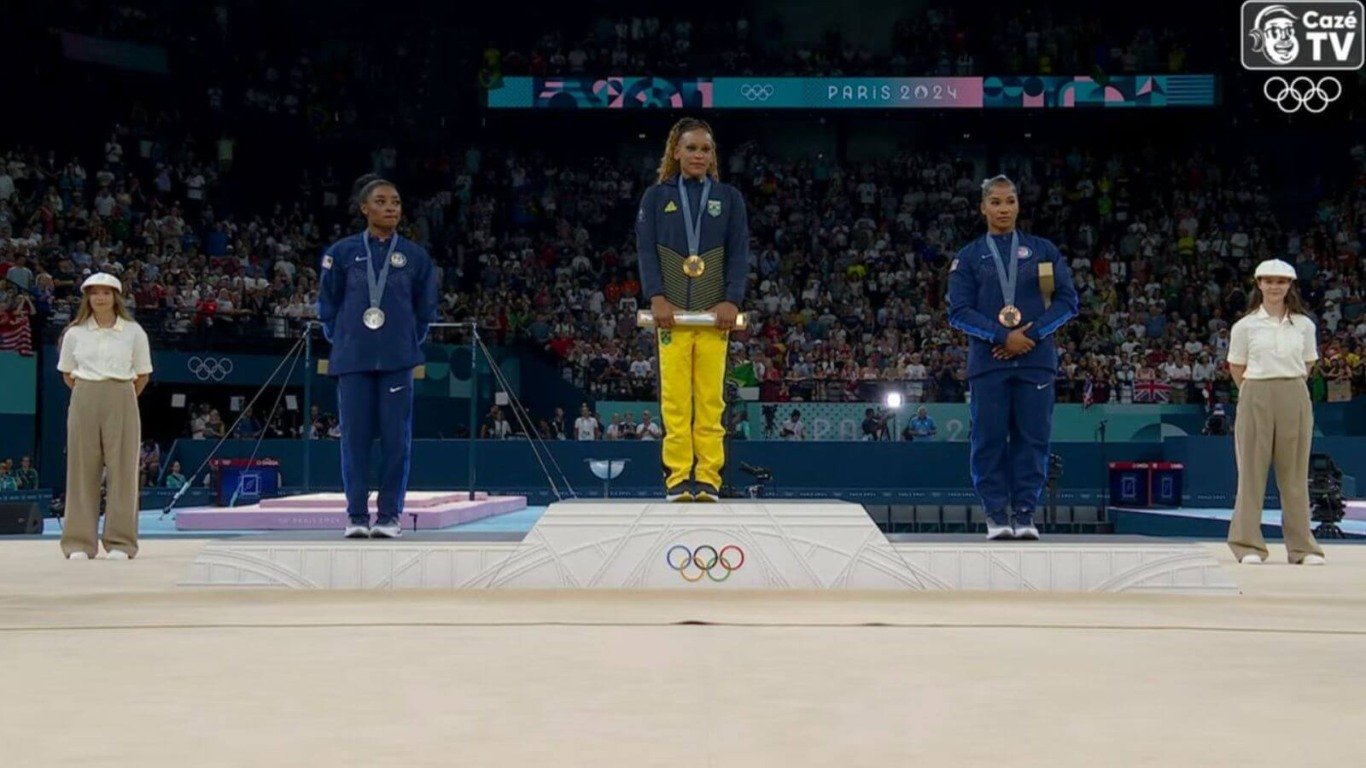 Rebeca Andrade é ouro no solo