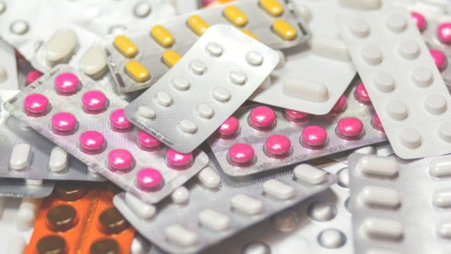 Cartela de remédios