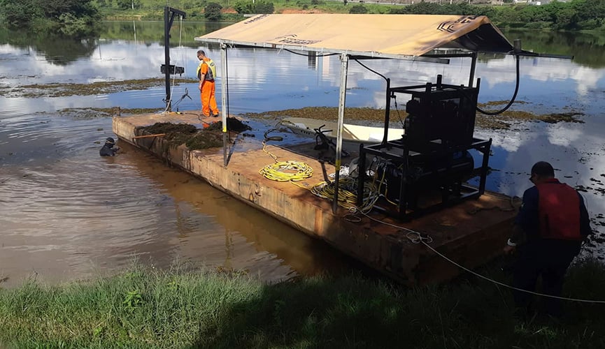 Represa da DAE será limpa por mergulhadores