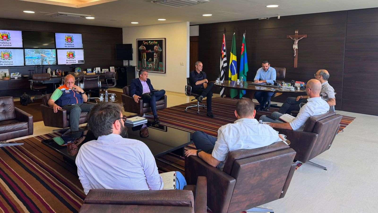 Reunião com Rodolfo e Martinelli