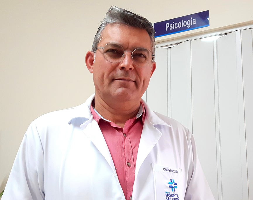 Roberto Tafarello, Coordenador de Psicologia do HSV. (Foto: Divulgação)