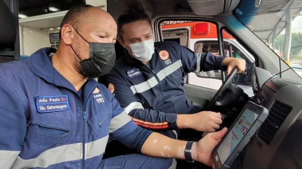 Tecnologia a serviço do SAMU facilita registros e comunicação entre equipes (Foto: Prefeitura de Jundiaí)