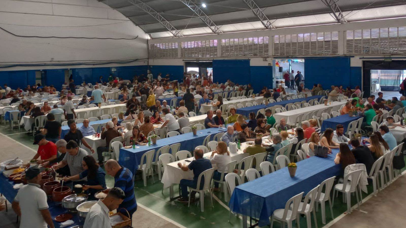 Almoço no ano passado