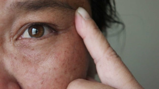 Close up em olho de mulher