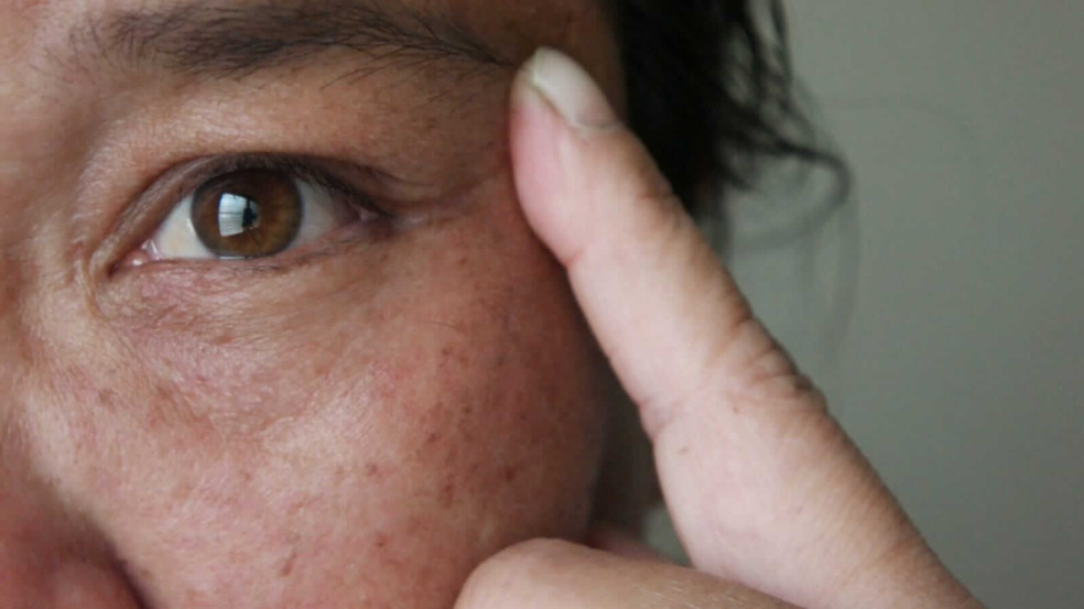 Close up em olho de mulher