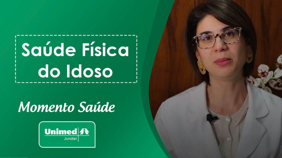 Thumb de vídeo da Unimed com médico em fundo verde