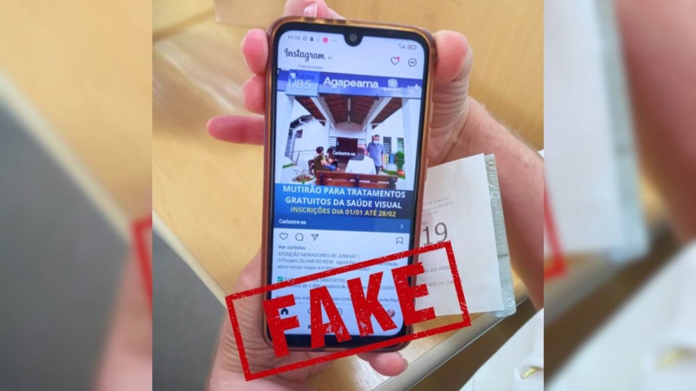 Saúde de Jundiaí alerta para golpe que oferece tratamento gratuito de saúde visual