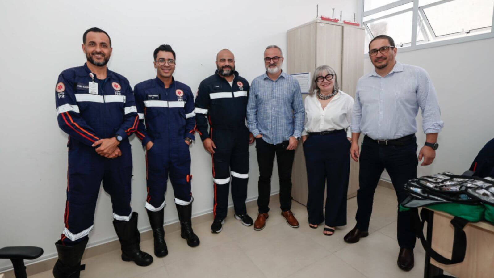 Equipe de Saúde visita SAEC/SAMU de Jundiaí