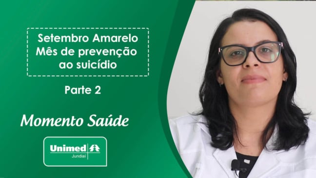 Thumb de vídeo da Unimed com médica em fundo verde