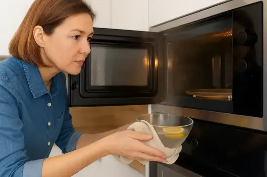 Técnica das 2 tigelas limpe o micro-ondas em 3 minutos