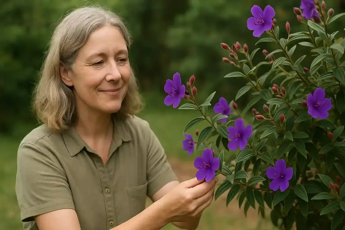 Tibouchina moricandiana flor que resiste a solo pobre