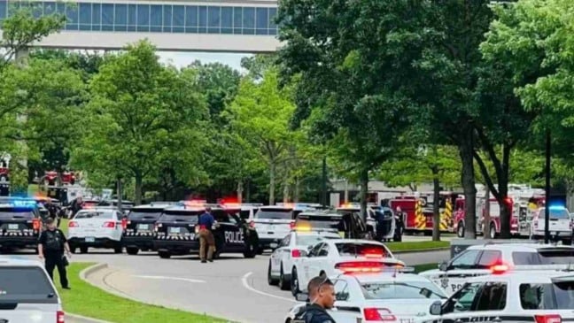 Hospital Saint Francis Health System em Tulsa (Oklahoma) foi alvo de atirador na tarde desta quarta-feira (1º) (Foto: Reprodução/ Tulsa Police Department)