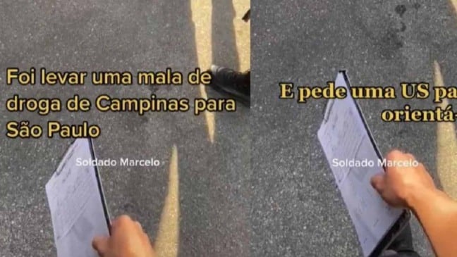 Gestante pede ajuda à PM ao ter mala com drogas furtada (Foto: Reprodução/Instagram)